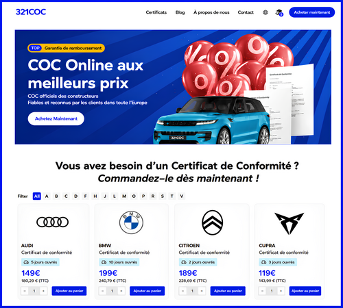 obtenir certificat de conformité 