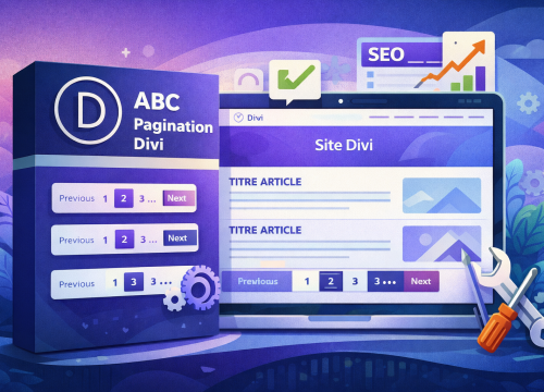 Plugin ABC Pagination Divi pour WordPress – amélioration de la navigation et pagination optimisée sur un site créé avec le thème Divi