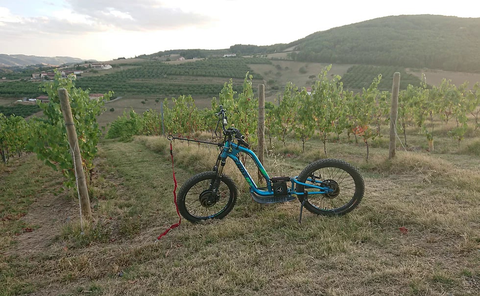 Randonnée trottinette tout terrain électrique