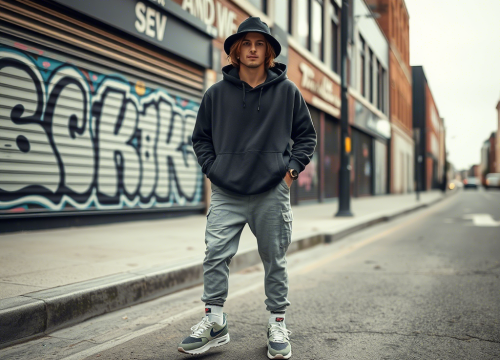 homme en chapeau bob tendance 