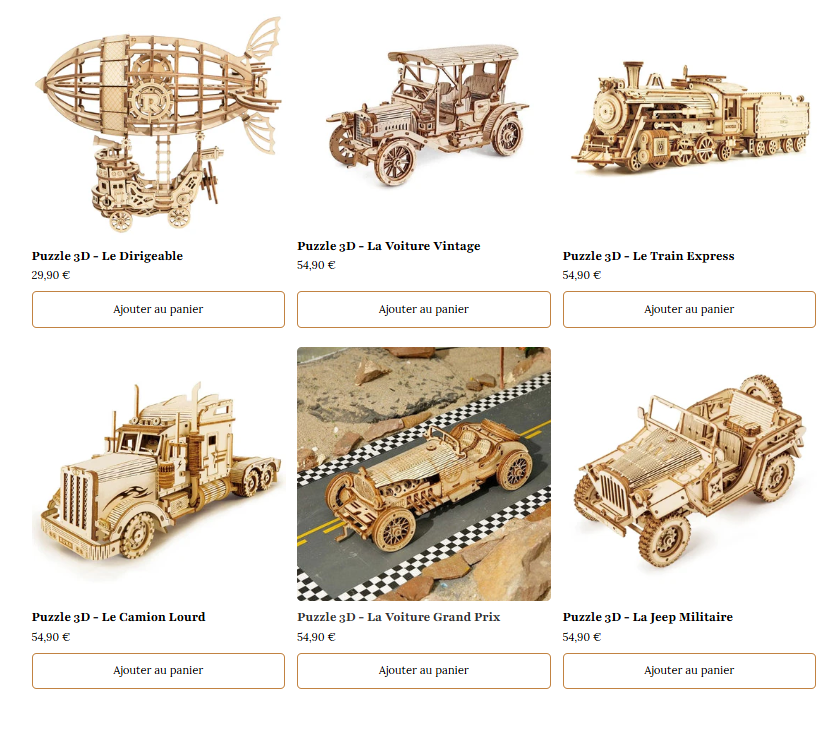 Puzzle 3D Voiture | MindWood Wonders