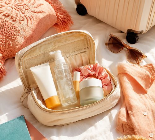 trousse skincare voyage