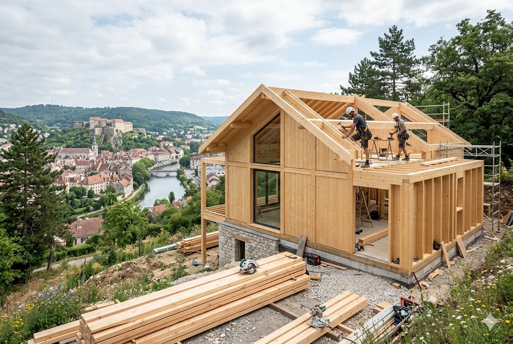 Construction maison bois Besançon
