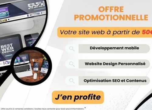 Création d'un site à partir de 50 euros
