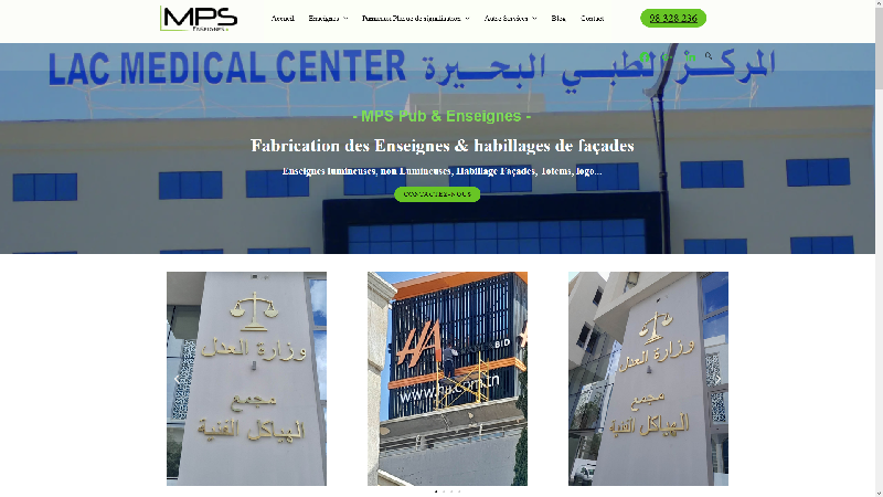 Fabrication des Enseignes & habillages de façades