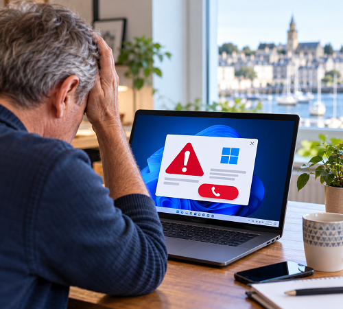 Faux support informatique Vannes : Comment reconnaître une arnaque ?