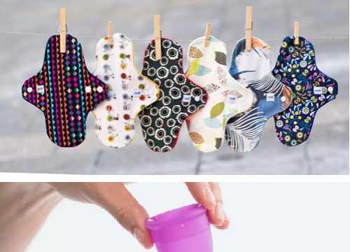 exemples de protections hygiéniques réutilisables