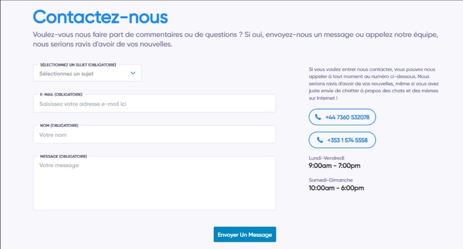 page de contact NeuroResume AI