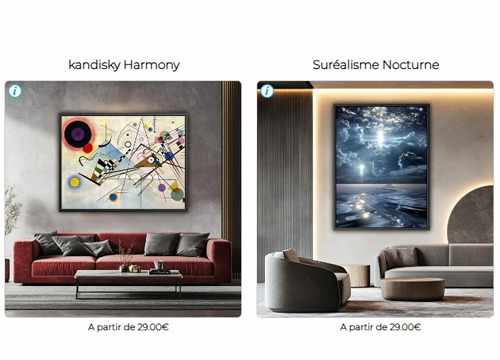 Tableaux déco de salon