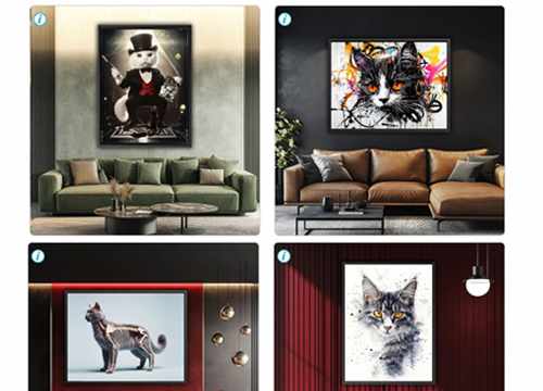 Collection tableaux chats