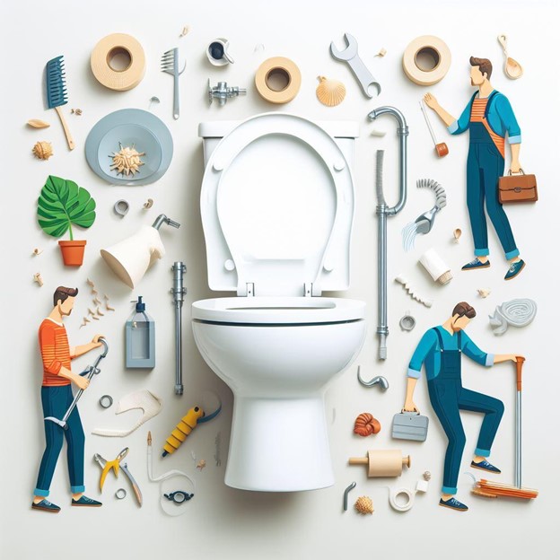 Les toilettes bouchées