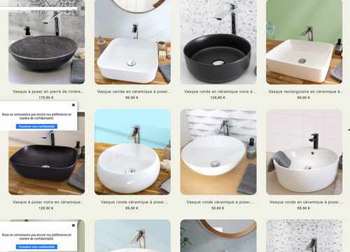 vasque de salle de bain