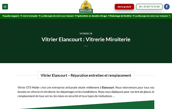 Vitrier Elancourt 