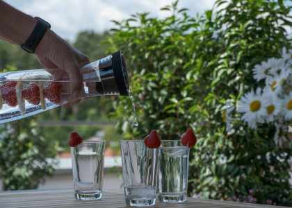 carafe en verre borosilicate