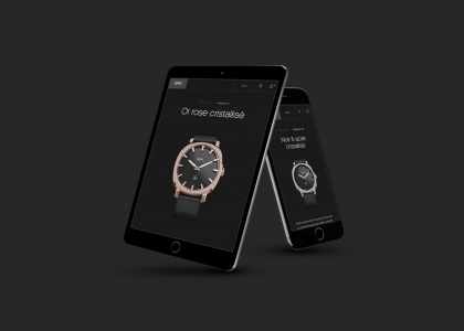 Le site internet e-commerce des montres Apose.