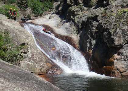 Canyoning près de Béziers au Rec grand dans l'Hérault