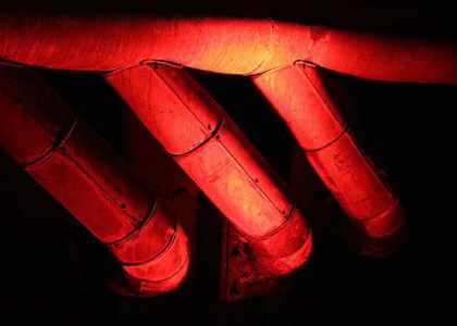 canalisation avec une caméra