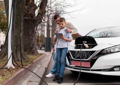 recharge de voitures électriques