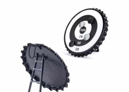 Cible magnétique à capsules pour un jeu avec la bière 