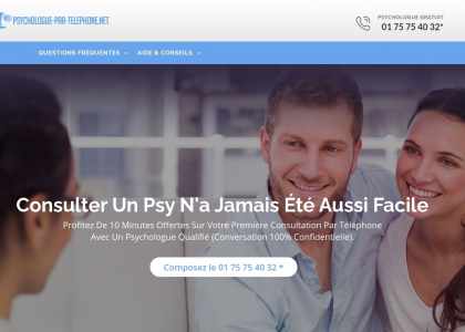 consulter un psychologue par téléphone