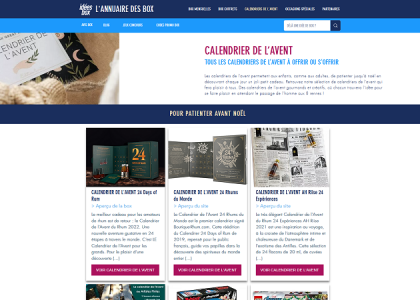 Sélection calendriers de l'avent par Idées Box