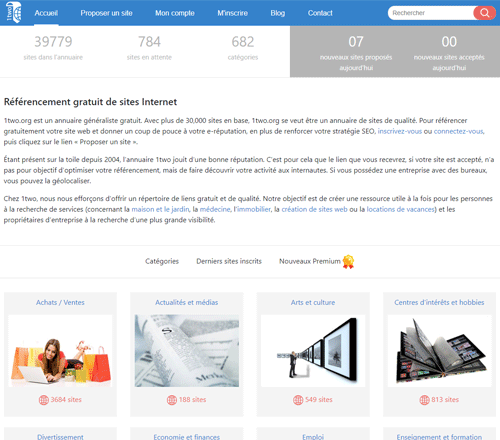 Annuaire de liens 1two