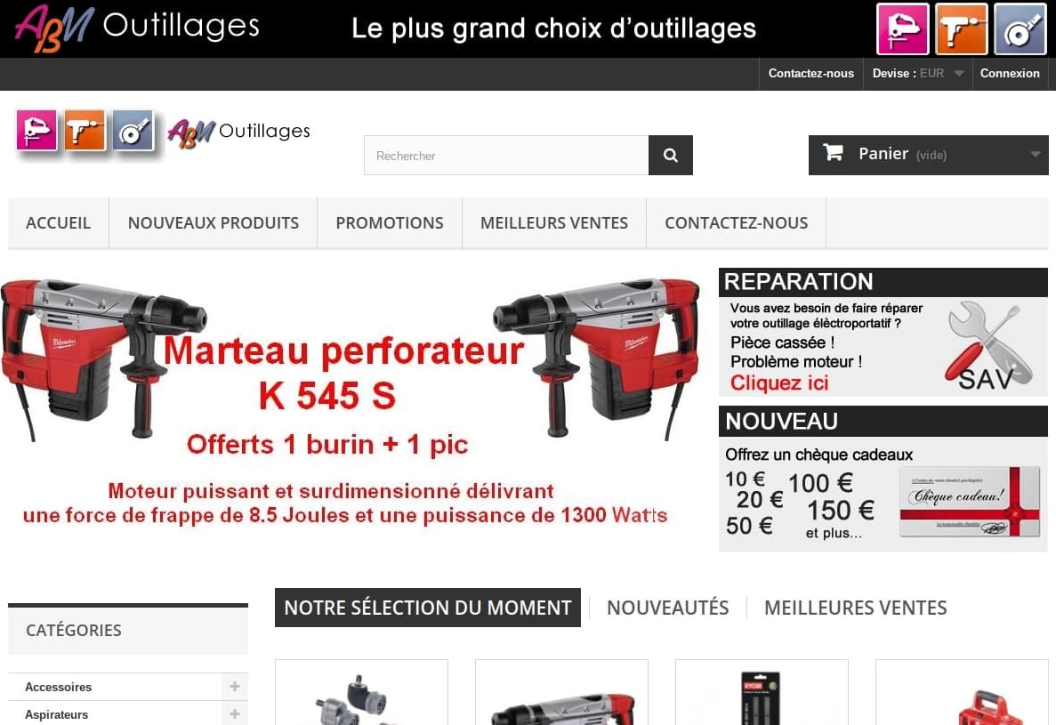 ABM Outillages, le grand choix d'outillages