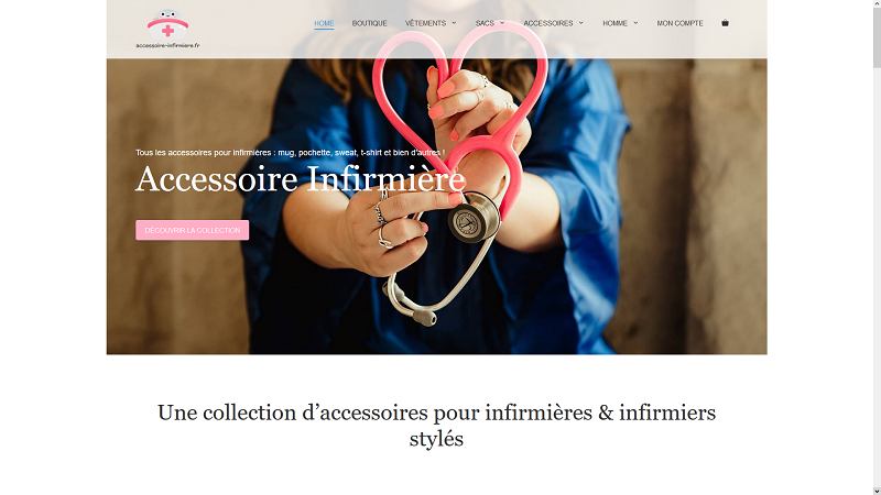Accessoire Infirmière, prêt-à-porter et accessoires pour soignants