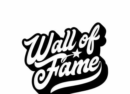 affiche sportive wall of fame