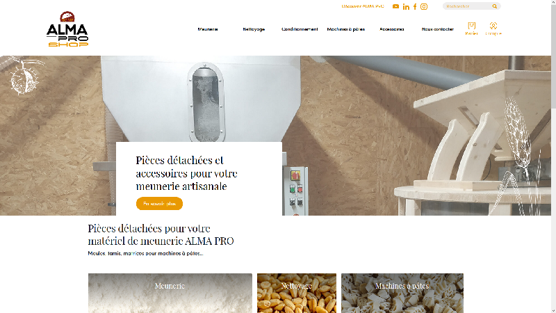 Alma Pro Shop - Pièce détachées pour meunerie