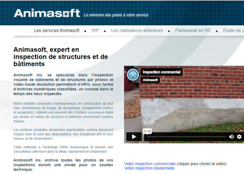Animasoft inspection vidéos HD de bâtiment