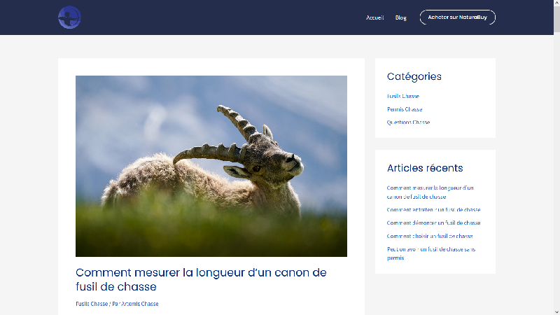 Artemis Chasse Blog sur la chasse
