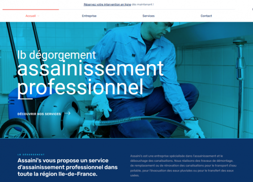 Visuel du site Assaini's lb dégorgement