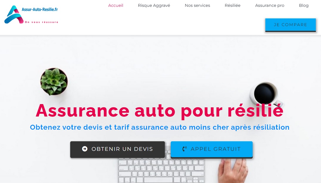 Comparateur d'assurance auto pour résilié