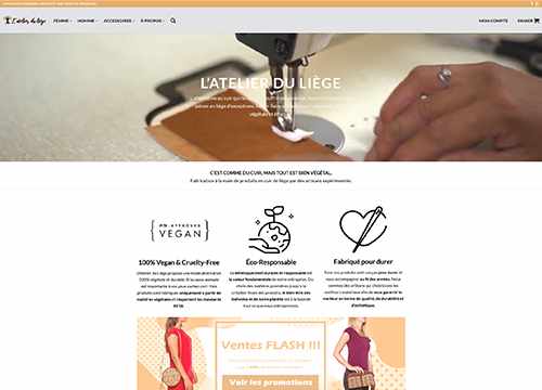 page accueil l'Atelier du Liège