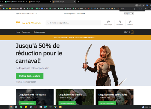 AuBalMasque - Boutique Cosplay