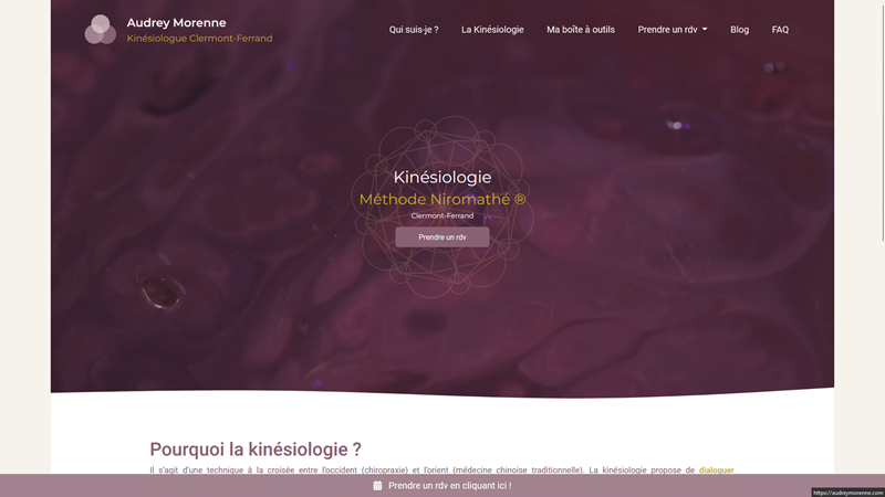 Audrey Morenne | Kinésiologie à Clermont-Ferrand