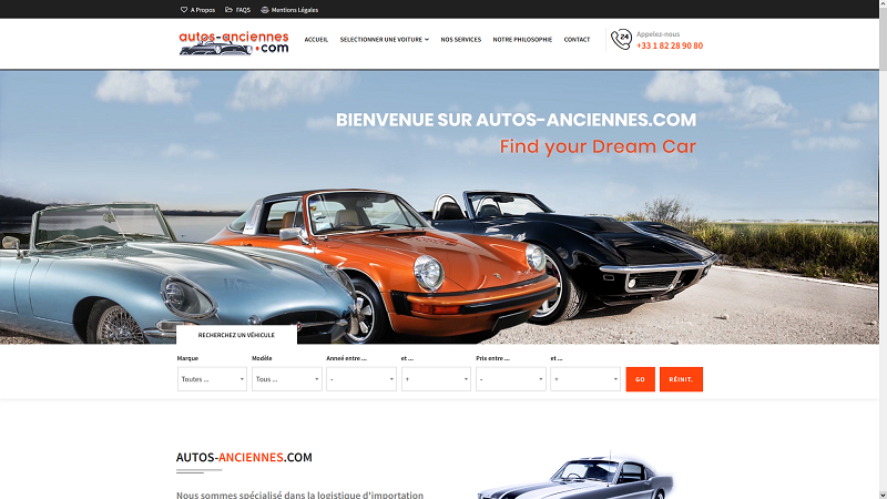 Autos anciennes - voitures américaines anciennes
