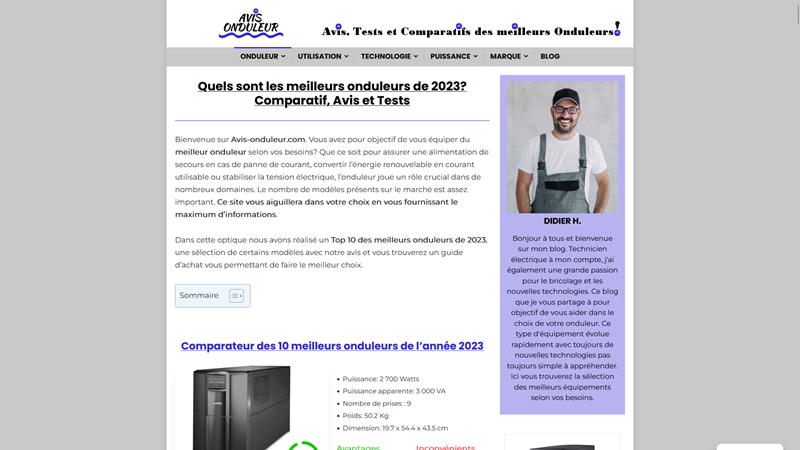 Avis onduleur