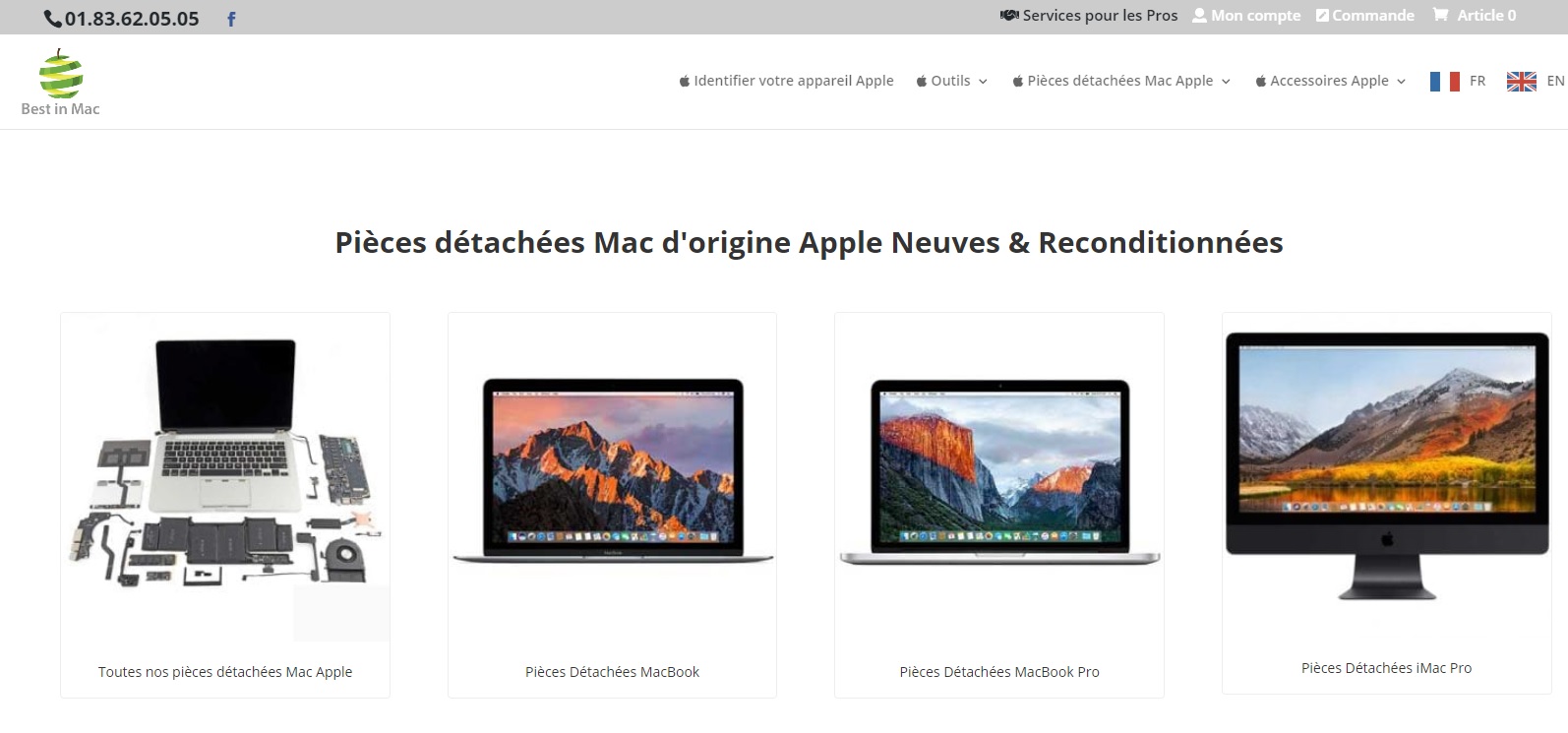 Pièces détachées OEM Apple reconditionnées