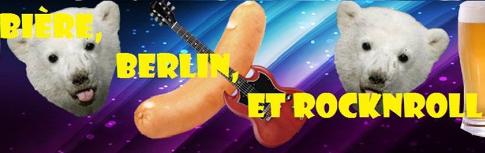 Bannière Bière, Berlin et Rock'n'roll