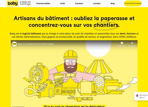 Boby, logiciel devis et facture pour les professionnels du bâtiment