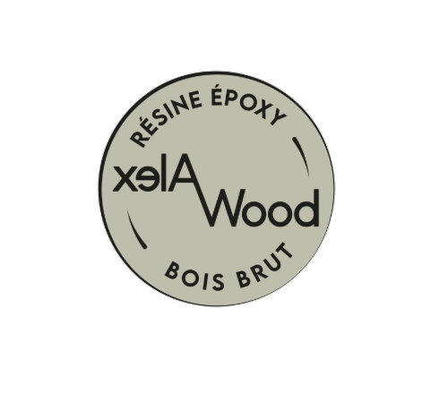 AlexWood Résine époxy et plateaux bois brut