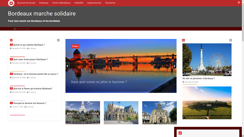 Bordeaux marche solidaire - Blog