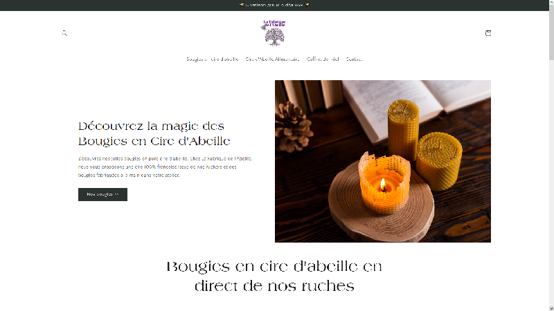 Bougies en Cire d'Abeille