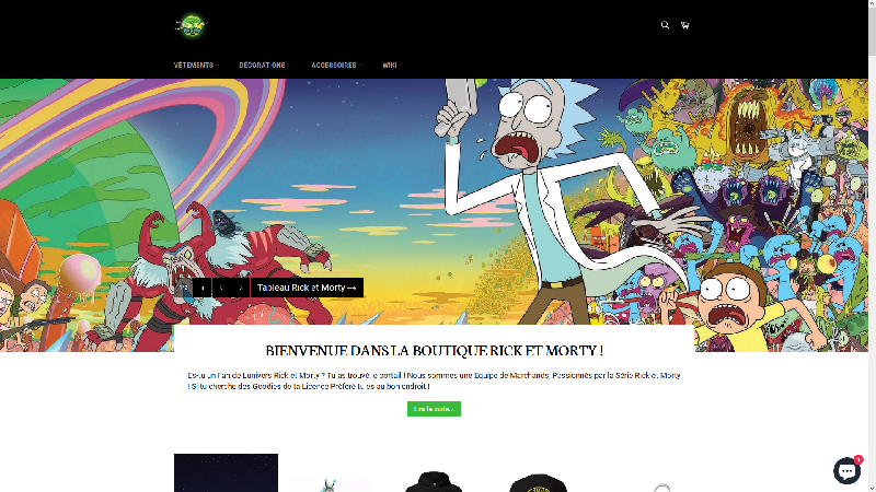 Boutique Rick Et Morty