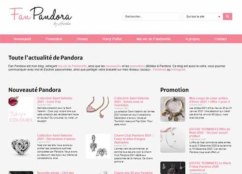 Fan Pandora by Aurélie, le blog