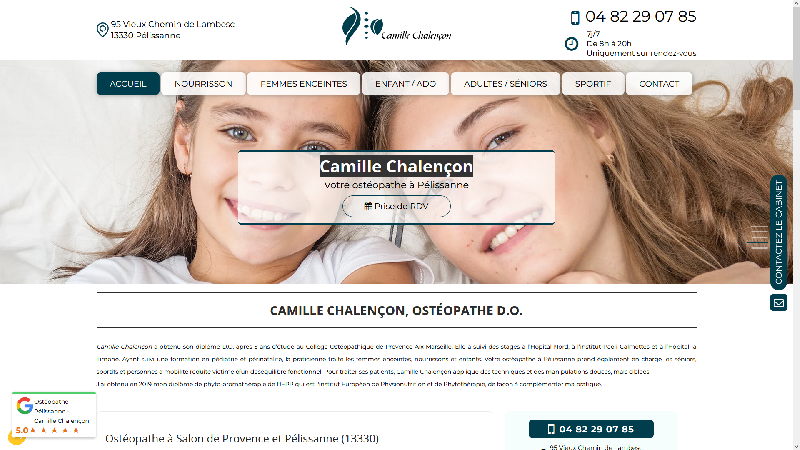 Camille Chalençon - Ostéopathe à Salon de Provence 