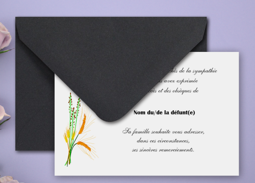 Cartes deuil Express