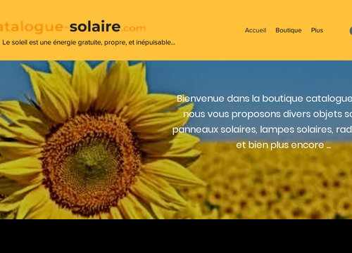 Catologue-solaire la boutique en ligne pour vos objets solaires